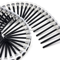 Vis autoperceuse pour plaques de plâtre, tête Bugle, collée, à filetage fin, phosphate noire, à empreinte Phillips