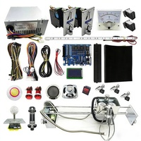 71CM Inoxydable Portique Distributeur Automatique MT LCD PCB Grue Machine Kit Complet Poupée Grue Jeu PCB Accepteur De Pièces Récompense pour Construire Griffe Machine