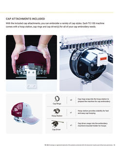 Máquina de Bordado Computarizada <span class=keywords><strong>RiCOMA</strong></span> TC-1501 de un Cabezal con 12/15 Agujas para Bordado de Camisetas/Plano/Gorras de Uso Comercial - Product Image 5