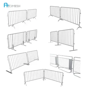 American Temporary Fence AEOMESH Guangdong Aluminium Barrier Steel Barrier Hot Sale Road Barrier Fencing Factory Wholesale Pedestrian Control Barrier