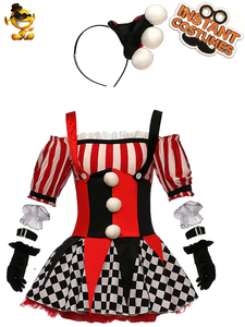 Hermoso Disfraz de Payaso de Circo, Ropa de Fiesta de Halloween, Cosplay, Disfraz de Payaso Bonito para Mujer - Product Image 4