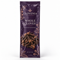 Sachet d'emballage personnalisé pour clous de girofle, pochette à trois soudures latérales, en plastique de qualité alimentaire, résistant à l'humidité, pour herbes et épices, marque privée