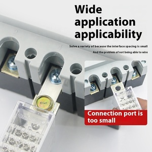 Adaptateur de bornier d'extension de courant lourd NSX NM1 disjoncteur à boîtier moulé avec connecteurs CM1 à barre de cuivre - Product Image 3
