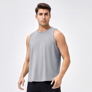 Camiseta sin Mangas Holgada para Hombre, Cuello Redondo, Secado Rápido, Poliéster, Personalizable con Logotipo, Transpirable, para Gimnasio, Entrenamiento, Running - Product Image 6