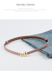 Cintura da <span class=keywords><strong>Donna</strong></span> <span class=keywords><strong>in</strong></span> Vera <span class=keywords><strong>Pelle</strong></span> di Vacchetta di Alta Qualità con Fibbia <span class=keywords><strong>in</strong></span> Lega - Product Image 6