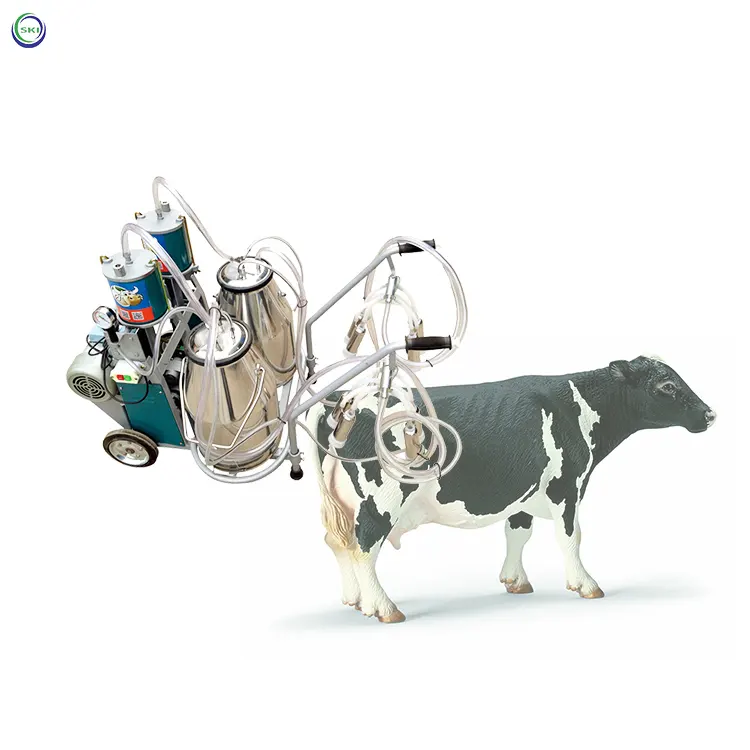 Máquina de ordenha de vaca tipo vácuo Máquina de ordenha de gado Máquina de ordenha de cabra com bomba de vácuo