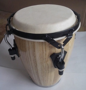 Instrumento Musical de Percusión Orff al por Mayor, Tambor Conga de Madera Sólida de 8 Pulgadas con Piel de Oveja para Entretenimiento Musical Infantil - Product Image 4