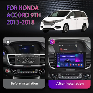 Bosstar écran tactile Android <span class=keywords><strong>lecteur</strong></span> de Navigation GPS stéréo de voiture avec CarPlay pour Honda Accord 9TH WiFi BT autoradio - Product Image 5