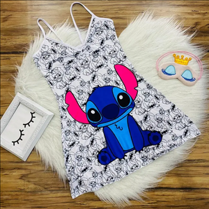 2024 Neuankömmling Sommer Charakter Cartoon Zweiteiliges Set Nachtwäsche Pyjamas Cartoon Nacht kleider für Frauen - Product Image 1