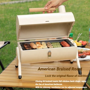 Outdoor Camping <strong>Mini</strong> Portable <strong>Grill</strong> 5 People Portable Folding <strong>Charcoal</strong> Barbecue <strong>Grill</strong> for Outdoor Cooking Camping Hiking Picnics - Product Image 6