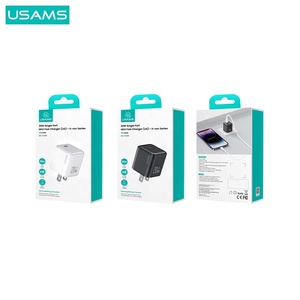 ที่ชาร์จสำหรับเดินทางใน CC184 USAMS สำหรับ <span class=keywords><strong>iPhone</strong></span> <span class=keywords><strong>20W</strong></span> USB-C อะแดปเตอร์ไฟ Type C ที่ชาร์จ<span class=keywords><strong>20W</strong></span> PD USB-C ปลั๊ก US ติดผนัง - Product Image 5