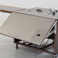 Scie à panneaux horizontale Jackbond à table coulissante à 45 degrés pour la coupe du bois avec moteur de 5,2 kW 220V/110V, faible bruit, largeur maximale de 1220 mm
