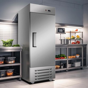 Congelador de Exhibición de Una Puerta para Mantener Alimentos Frescos, Refrigerador Comercial con Enfriamiento Ventilado para Servicios de Catering - Product Image 3