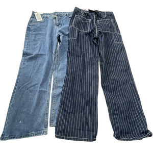 Popular al por mayor usado Boyfriend Jeans segunda mano holgado pierna ancha <span class=keywords><strong>Culotte</strong></span> Jeans <span class=keywords><strong>ropa</strong></span> de segunda mano Corea - Product Image 2