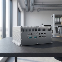Ordinateur industriel sans ventilateur MINI PC I5-520M 2LAN 6COM avec emplacement d'extension PCIe X1, large plage de température, CE RoHS IPC pour l'automatisation à l'extrémité
