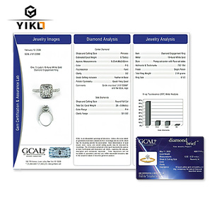 Tarjeta de Autenticidad de Seguridad Premium, Certificado de Identificación Impreso en PVC para Negocios, Papel de Alta Seguridad Dorado para Joyas y Diamantes - Product Image 1