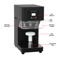 Machine de scellage entièrement automatique LK-ACS pour canettes PET et métalliques, scelleuse de boissons, scelleuse de canettes de soda pour les salons de thé