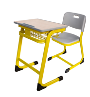 Meubles scolaires d'occasion, ensemble de bureau et de chaise d'école simple pour salle de classe, avec réglage en hauteur