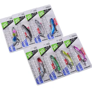 Jetshark 8 colori 5g 10g 12g 15g 20g metallizzato glitter VIB basso esca dura esca esca