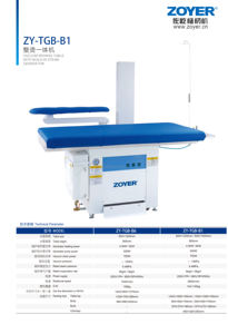 Mesa de Planchado al Vacío Zoyer ZY-TDG-B1 con Generador de Vapor Incorporado para Prendas de Vestir - Product Image 6