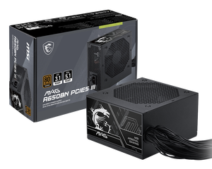 Nouvelle alimentation électrique modulaire complète M SI A650BN PCIE5 III ATX3.1 80 PLUS Bronze ATX 3.1&PCIe 5.1 à faible bruit pour PC de bureau - Product Image 1