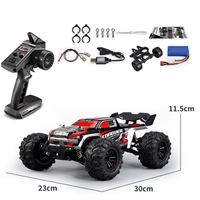 Voiture RC 4x4 1/16 38KM/H avec phare LED, véhicule télécommandé haute vitesse, camion monstre tout-terrain 4x4, jouet de véhicule d'escalade