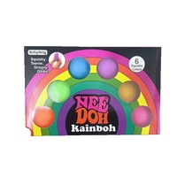 Balle anti-stress en PVC souple 6 couleurs arc-en-ciel, jouet sensoriel à presser, vente en gros