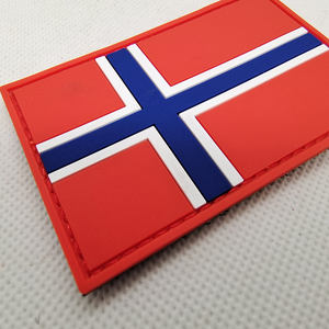 Parches de Banderas de PVC, Insignias de Goma con Múltiples Banderas y Ganchos - Product Image 3