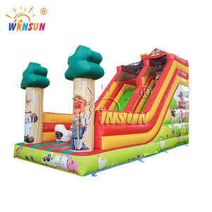 WINSUN Educational <b>Kids</b> <b>Playground</b> Themed PVC Inflatable Dry Slide for Farm Trampoline Park Shopping Mall Use Customized Color - Product Image 2