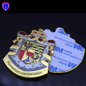 Plaque de marque vierge plaquée or personnalisée sac en métal logo personnalisé badges plaque de métal décorative gravée - Product Image 6