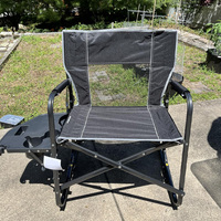 Fauteuil à bascule de camping confortable Freestyle, structure en acier robuste avec revêtement en poudre, pliable
