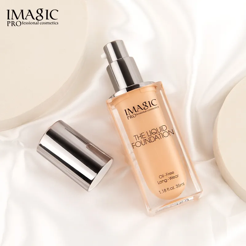 2023 Imagic kosmetik 5 warna foundation cair awet foundation mempertahankan alas bedak