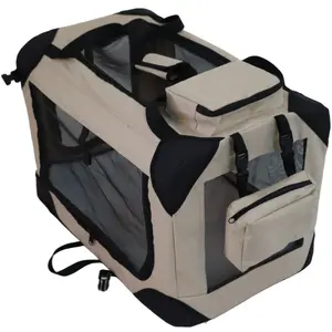 Wholesale Foldable Pet Dog Cat Carrier Bag Soft Sided Comfort Pet Cages Carrier For Travel