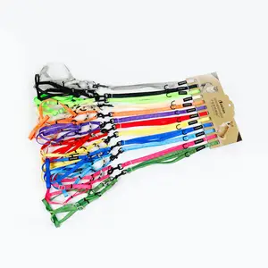 ZICHEN OEM Soft Multicolor Set di imbracature per guinzaglio per cani da compagnia classico in Nylon tinta unita personalizzato a buon mercato