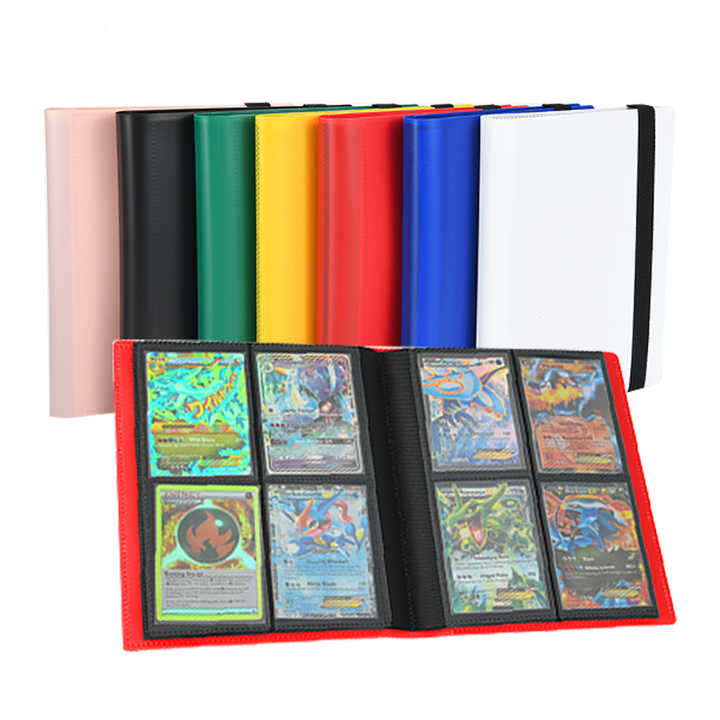 magic card binder sleeves DDFE Trading Binder,4 Pockets 240 Cards Holder Collector Album Protect and showcase your trading cards Magic Sleeve 4-Pocket PP Matte