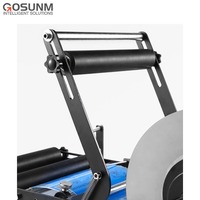 Machine d'étiquetage manuelle de bouteilles rondes en plastique pour boissons, eau, boissons, petites bouteilles rondes simples