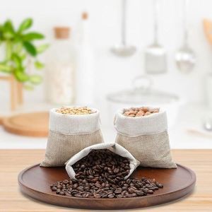 Stock <b>PLA</b> Drawstring Linen Bags Herbal Powder Packaging Coffee Grounds Sachets Empty Gift Packaging - Product Image 3