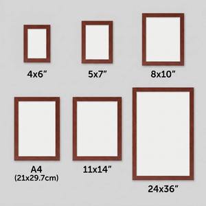 Cornici Classiche Effetto <span class=keywords><strong>Legno</strong></span>, Doppio Uso da Parete o da Tavolo, per Soggiorno, Camera da Letto, Decorazione Casa - Product Image 4