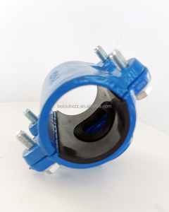 Collier de serrage en fonte <span class=keywords><strong>pour</strong></span> tuyau flexible en PVC, revêtu de résine époxy haute <span class=keywords><strong>pression</strong></span>, avec raccords en T et en selle - Product Image 4