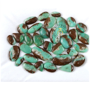 Chrysoprase de qualité supérieure, 100% naturel, cabochon, pierre précieuse en vrac pour la création de bijoux, lot en gros de cristaux de chrysoprase - Product Image 1
