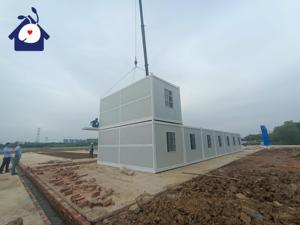 Casa contenedor plegable prefabricada plegable, residencia de vida, envío de Casa combinada de acero ligero, marco de construcción Modular de 20 pies - Product Image 4