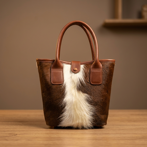 B.S INTERNATIONAL - Bolsos de Compras de Cuero Natural Hechos a Mano, con Cierre de Cremallera y Correa para el Hombro, Estilo Vintage, Ligeros - Product Image 4