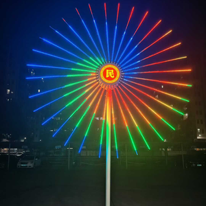 Lumières LED RGB à haute luminosité pour feux d'artifice, étanches IP65, avec cadre métallique pour extérieur, décoration de Noël et de festivals, éclairage paysager - Product Image 4