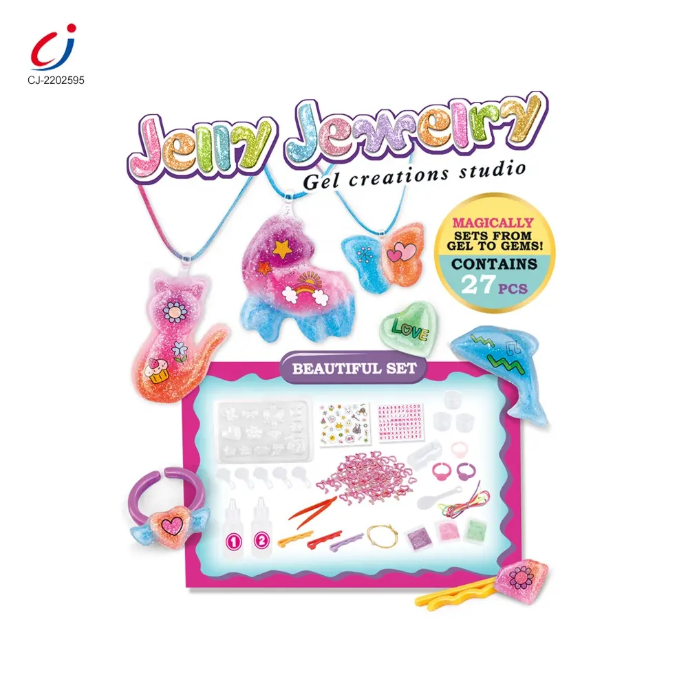 Brinquedo infantil de cristal, kit de brinquedos educativos engraçados para meninas diy, joias de cristal