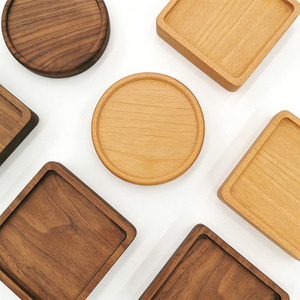 Wholesale Cup Mat Natural Wooden <b>coaster</b> With logo Cheap <b>Coasters</b> for Diy Arts Crafts - Product Image 5