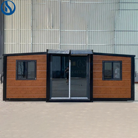 Villa de luxe en conteneur, maison préfabriquée extensible de 20 pieds et 40 pieds, maison moderne entièrement meublée, intérieur en conteneur, maison préfabriquée