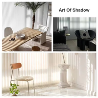 Stores Dream Blinds sans fil manuels, sur mesure, intégrés, verticaux, pour la décoration intérieure, avec lumière réglable, faciles à installer, pour chambre à coucher