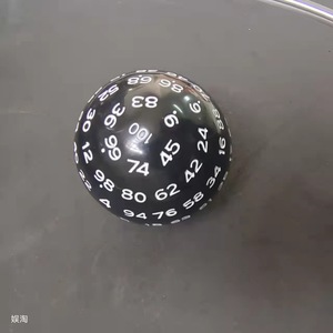 Dés polyédriques colorés gravés en résine de casino en plastique vierge 16mm 8mm personnalisés 100 faces pour jeu de société D & D RPG et ensemble <span class=keywords><strong>Warhammer</strong></span> - Product Image 6