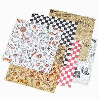 Emballage en papier isolant recyclable enduit de PE résistant à la graisse pour pizza, biscuits, hamburgers et en-cas