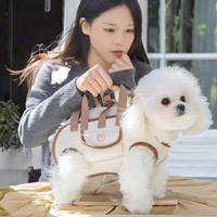 Sac à dos portable et respirant en polyester pour animaux de compagnie, 3 modes de transport : à la main, en bandoulière, pour chat et chien